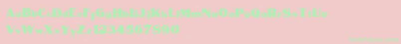 MateusboldTrash Font – Green Fonts on Pink Background