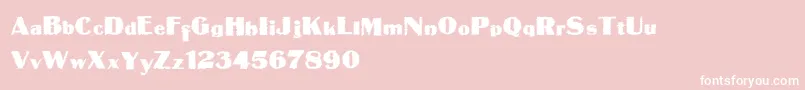 MateusboldTrash Font – White Fonts on Pink Background