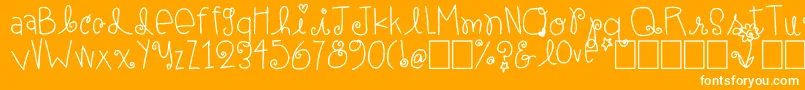 ElleAmi Font – White Fonts on Orange Background