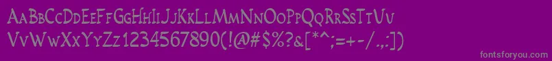 Шрифт Rusticusstd – серые шрифты на фиолетовом фоне