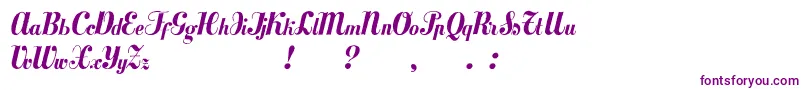 Mezclatitan Font – Purple Fonts on White Background