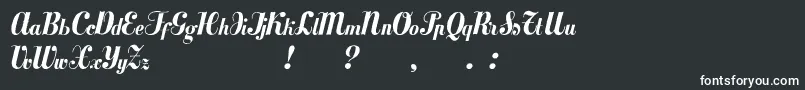 Mezclatitan Font – White Fonts on Black Background