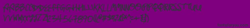 Untitled Font – Black Fonts on Purple Background