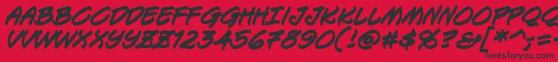 KeelhauledBbBold Font – Black Fonts on Red Background