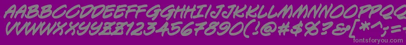 KeelhauledBbBold Font – Gray Fonts on Purple Background