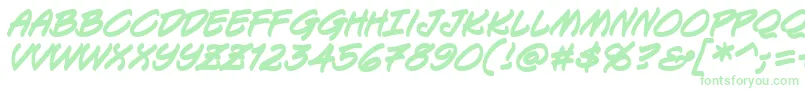 KeelhauledBbBold-Schriftart – Grüne Schriften auf weißem Hintergrund