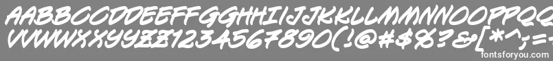 KeelhauledBbBold Font – White Fonts on Gray Background