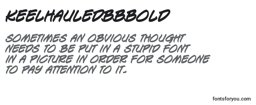 Review of the KeelhauledBbBold Font