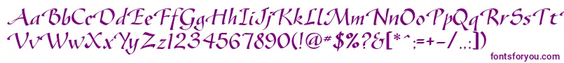 Vodevilec Font – Purple Fonts on White Background