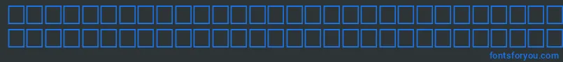 Шрифт AloisenNew – синие шрифты на чёрном фоне