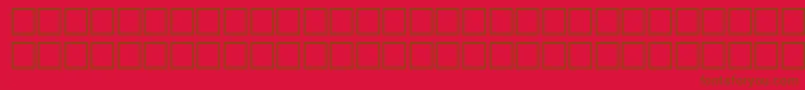 AloisenNew Font – Brown Fonts on Red Background