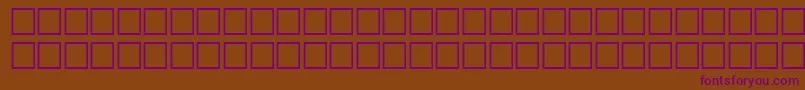 Шрифт AloisenNew – фиолетовые шрифты на коричневом фоне