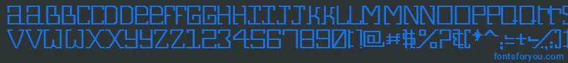 Alphecca Font – Blue Fonts on Black Background