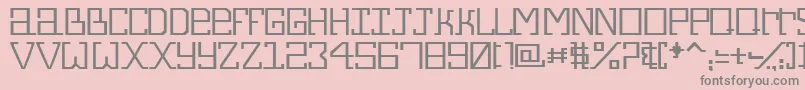 Alphecca Font – Gray Fonts on Pink Background