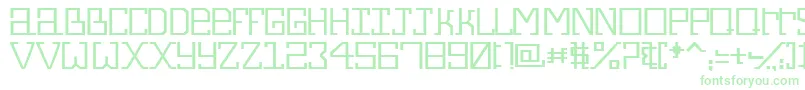 Alphecca Font – Green Fonts on White Background