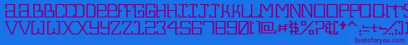 Alphecca Font – Purple Fonts on Blue Background