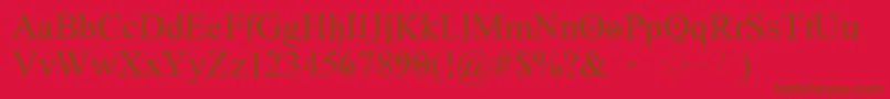 GhostTheory1-Schriftart – Braune Schriften auf rotem Hintergrund