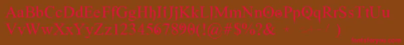 GhostTheory1 Font – Red Fonts on Brown Background