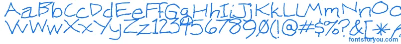 Шрифт KenWeigand – синие шрифты