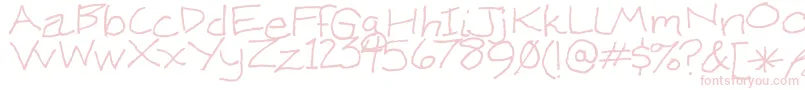 KenWeigand Font – Pink Fonts on White Background