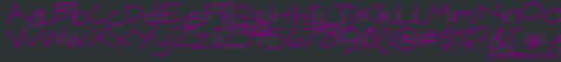 KenWeigand Font – Purple Fonts on Black Background