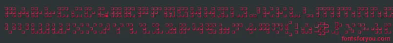 Шрифт Icon3D – красные шрифты на чёрном фоне