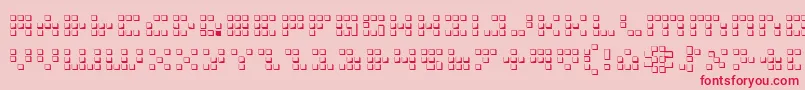 Icon3D Font – Red Fonts on Pink Background