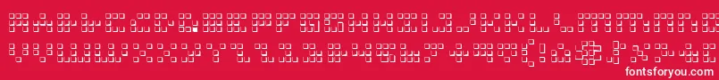Icon3D Font – White Fonts on Red Background