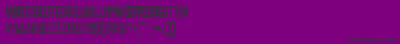 SkinAndBones Font – Black Fonts on Purple Background
