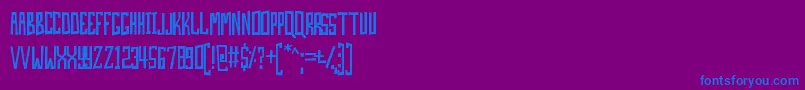 SkinAndBones Font – Blue Fonts on Purple Background