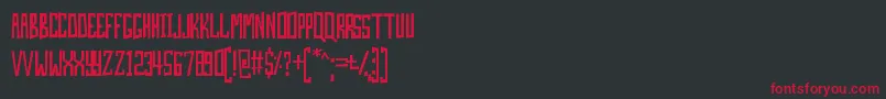 SkinAndBones Font – Red Fonts on Black Background