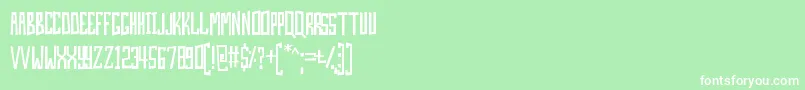 SkinAndBones Font – White Fonts on Green Background