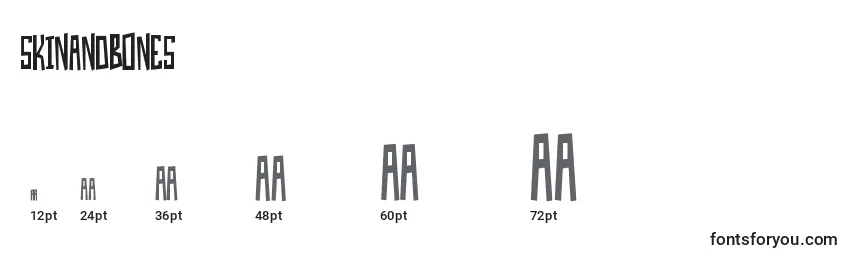 SkinAndBones Font Sizes