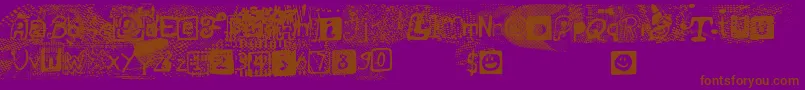 ForbbidenResolution Font – Brown Fonts on Purple Background