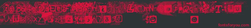 ForbbidenResolution Font – Red Fonts on Black Background