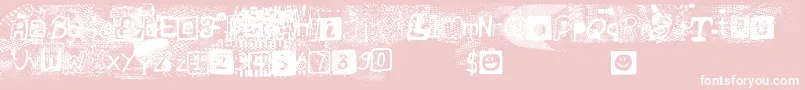 ForbbidenResolution Font – White Fonts on Pink Background