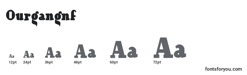 Ourgangnf (85171) Font Sizes