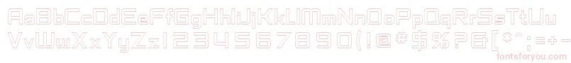 SfChaerilidaeOutline Font – Pink Fonts on White Background