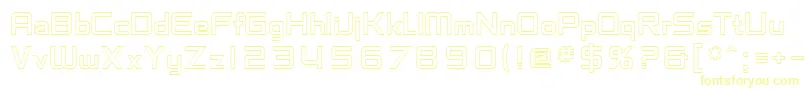 SfChaerilidaeOutline-Schriftart – Gelbe Schriften