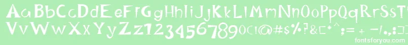 More about HappyKing Font HappyKing Font – White Fonts on Green Background