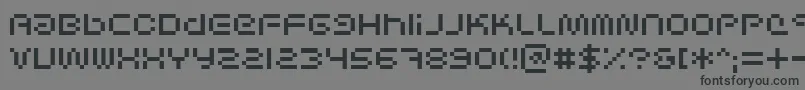 Saiba mais sobre a fonte SciFiedBitmap Fonte SciFiedBitmap – fontes pretas em um fundo cinza