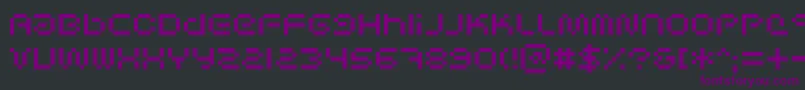 Шрифт SciFiedBitmap – фиолетовые шрифты на чёрном фоне