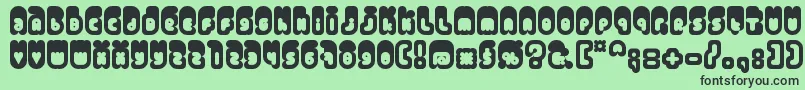 Venus Font – Black Fonts on Green Background