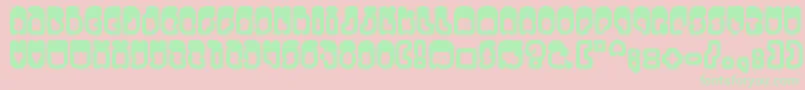 Venus Font – Green Fonts on Pink Background