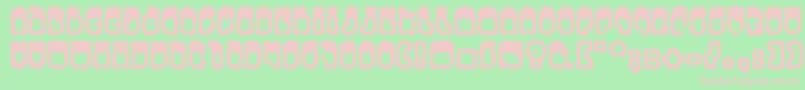 Venus Font – Pink Fonts on Green Background