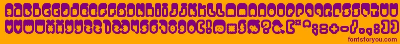 Venus Font – Purple Fonts on Orange Background