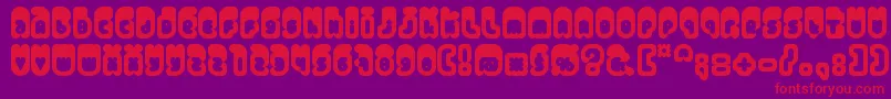 Venus Font – Red Fonts on Purple Background