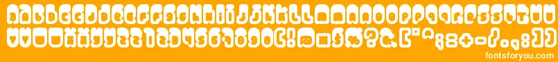 Venus Font – White Fonts on Orange Background