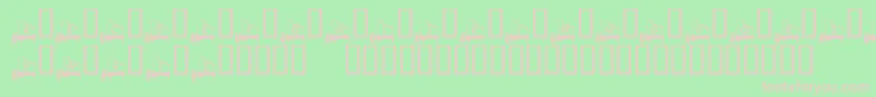 KrPianoMan Font – Pink Fonts on Green Background