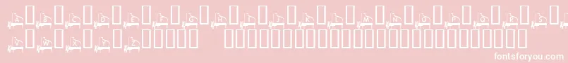 KrPianoMan Font – White Fonts on Pink Background